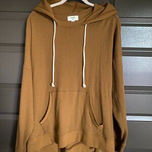 Women's Aerie Oversized Waffle Hoodie Sz L NWOT